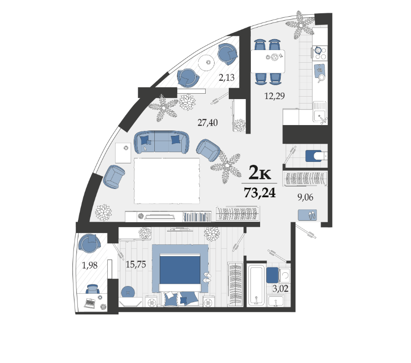 13 ���� 2-�������. 73.5 ��.�.